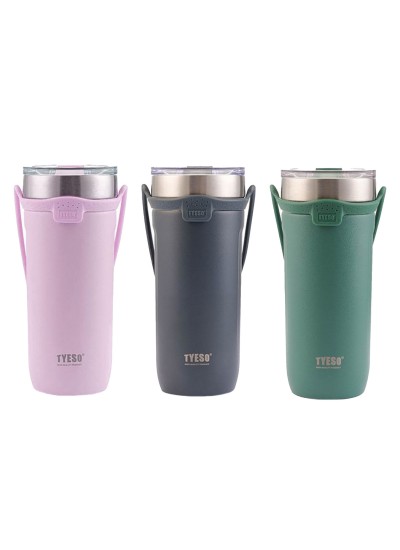 Tyeso  SoulMate Tumbler Vakumlu Paslanmaz Çelik Silikon Askı 3lü Set 710ML