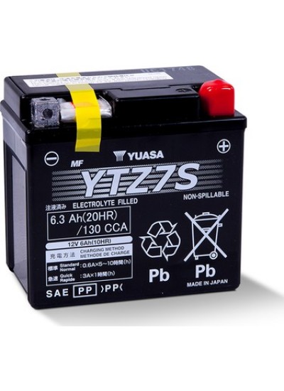 YUASA YTZ72S (WC) 12V 6.3Ah Motosiklet Aküsü