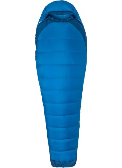 Marmot Trestles Elite Eco 20 Mumya Uyku Tulumu, Estate Mavisi/Klasik Mavi, 183 cm