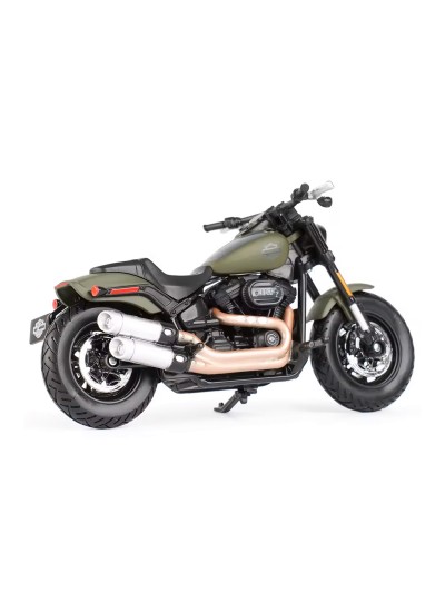Harley Davidson DIECAST Fat Bob 114 Yeşil 1:18 Model Motosiklet 31360