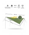 Ragnar Tarp Tente 3x4m Gerdirme Pileri ve Kazıklar Dahil Ragnar Tarp Tente 3x4m Gerdirme Pileri ve Kazıklar Dahil