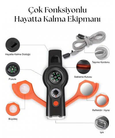 Hayatta Kalma Düdüğü 7 Fonksiyonlu Düdük Hayatta Kalma Düdüğü 7 Fonksiyonlu Düdük