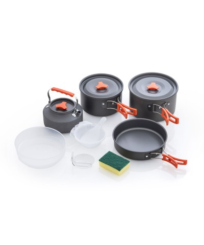 Kamp Tencere Tava Çaydanlık Seti 4-7 Kişi 18 Parça Kamp Tencere Tava Çaydanlık Seti 4-7 Kişi 18 Parça