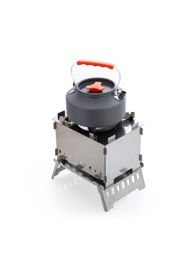 Katlanır Kamp Sobası Izgaralı Taşınabilir Outdoor Kamp Ocağı Paslanmaz Çelik