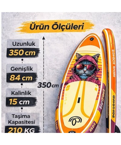 Paddle Board Sup Bodi Cyber Cat  Şişme Stand 350x84x15cm Full Set Hediyeli