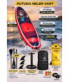 Paddle Board Sup Bodi Power Head Şişme Stand 350x84x15cm Full Set Hediyeli