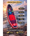Paddle Board Sup Bodi Power Head Şişme Stand 350x84x15cm Full Set Hediyeli