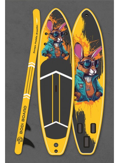 Paddle Board Sup Bodi Bunny Cool Şişme Stand 350x84x15cm Full Set Hediyeli