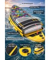 Paddle Board Sup Bodi Emoji Head Şişme Stand 350x84x15cm Full Set Hediyeli