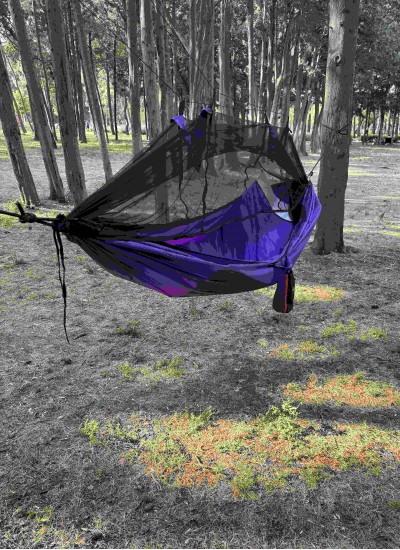 Magic Cibinlikli Kamp Hamağı Mat Cepli 175 Kg Taşıma Kapasiteli Outdoor Hamak