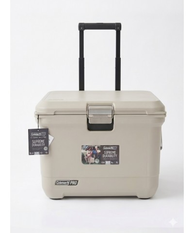 Coleman Pro 55QT Tekerlekli Termos Buzluk 52 L Kum Rengi 5 Gün Buz Tutma