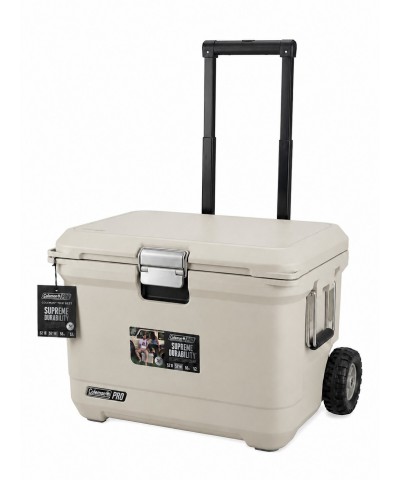 Coleman Pro 55QT Tekerlekli Termos Buzluk 52 L Kum Rengi 5 Gün Buz Tutma