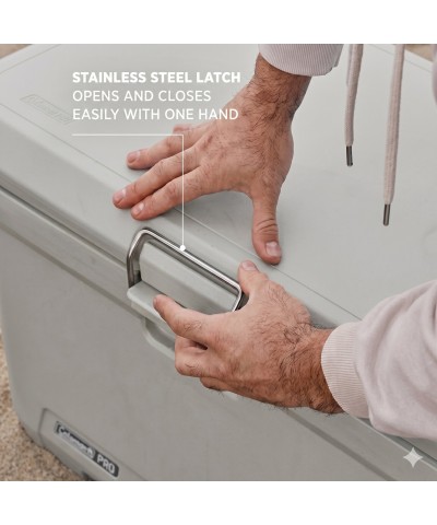 Coleman Pro 55QT Tekerlekli Termos Buzluk 52 L Kum Rengi 5 Gün Buz Tutma