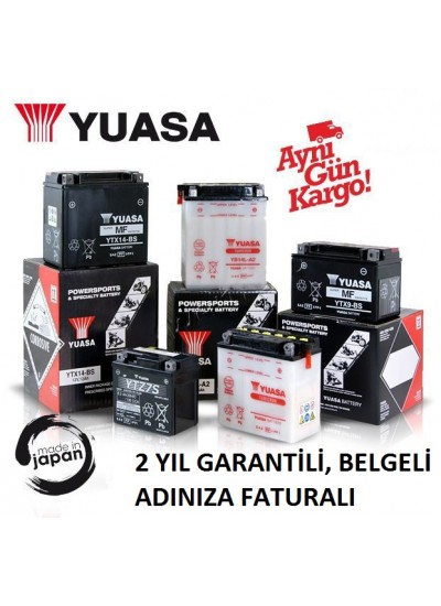 KAWASAKI ZX1000 NİNJA (ZX-10R) 04-10 YUASA YT12B-BS AKÜ KAWASAKI ZX1000 NİNJA (ZX-10R) 04-10 YUASA YT12B-BS AKÜ