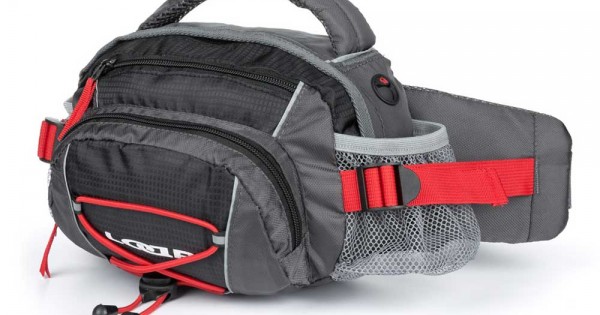 Loap Yonora Funny Marsupio Da Trekking - 0,3 L, Nero, 2 Tasche Frontali + Tasche Laterali In Rete, Cintura Imbottita, Riflettente