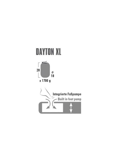 High Peak Dayton XL Şişme Mat Extra Uzun Ve Geniş High Peak Dayton XL Şişme Mat Extra Uzun Ve Geniş