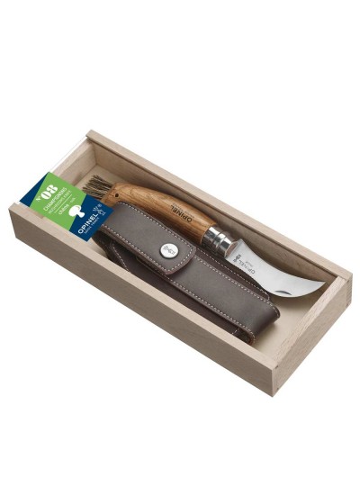 Opinel No 8 Kılıflı Paslanmaz Çelik Mantar Bıçağı