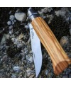 Opinel Inox 8 No Ahşap Kutulu & Kılıflı Zeytin Saplı Çakı