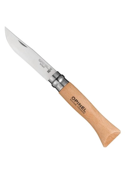 Opinel Inox 6 No Kayın Saplı Paslanmaz Çelik Çakı