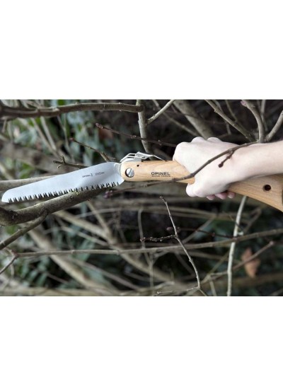 Opinel No 18 Kayın Saplı Katlanır Çelik Testere Karbon Kaplama