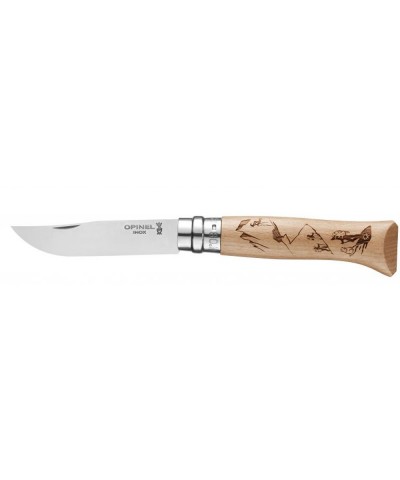 Opinel Inox No 08 Alpine Macera Çok Desenli Paslanmaz Çelik Çakı