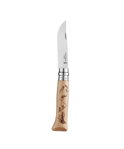 Opinel Inox No 08 Alpine Macera Çok Desenli Paslanmaz Çelik Çakı