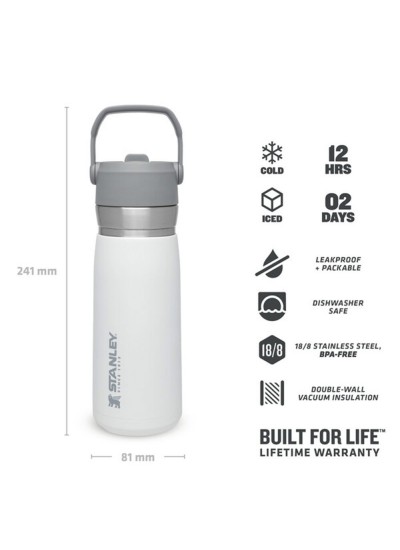 Stanley The Iceflow Pipetli Paslanmaz Çelik Soğuk Su Termosu 0.65 LT