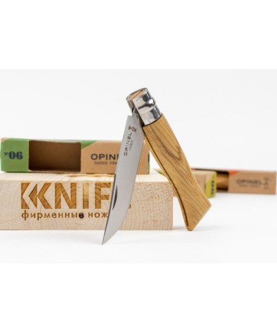 Opinel Inox No 6 Meşe Saplı Paslanmaz Çelik Çakı Bıçak