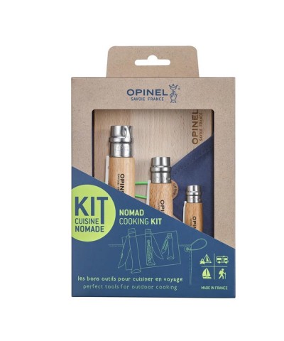 Opinel Nomad 3 lü Mutfak Bıçak Seti Bez Dahil