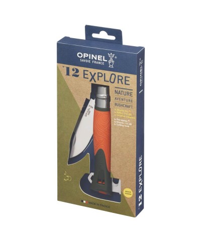 Opinel Inox Explore Terre No 12 Paslanmaz Çelik Çakı Turuncu