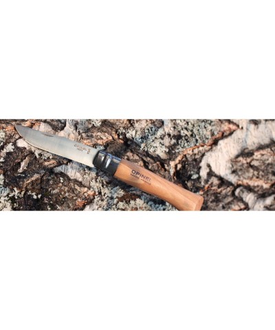 Opinel Inox 9 No Kayın Saplı Paslanmaz Çelik Çakı Bıçak