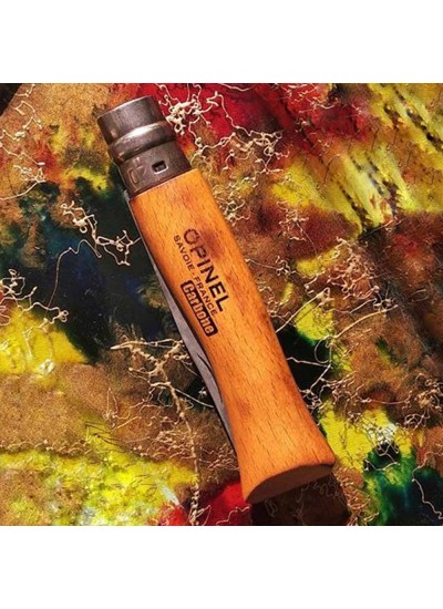Opinel No 9 Kayın Saplı Karbon Çelik Çakı Bıçak