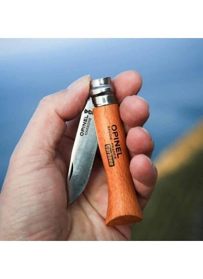 Opinel No 8 Kayın Saplı Karbon Çelik Çakı Bıçak