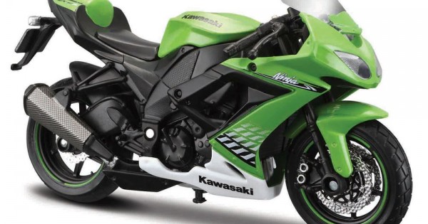 Kawasaki Ninja ZX-10R Model Motorsiklet 1/18 Model Motosiklet