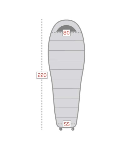 Loap Iron -5°C Uyku Tulumu Mumya Model Füme