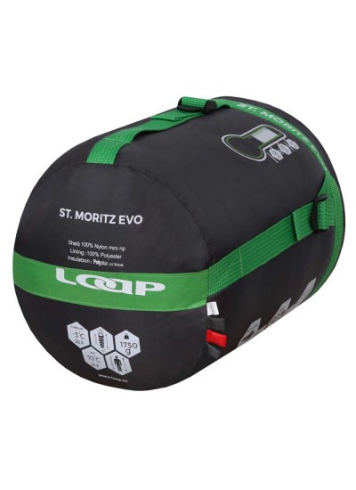 Loap St. Moritz Evo -15°C Uyku Tulumu Konfor -3°C Kırmızı/Siyah Loap St. Moritz Evo -15°C Uyku Tulumu Konfor -3°C Kırmızı/Siyah