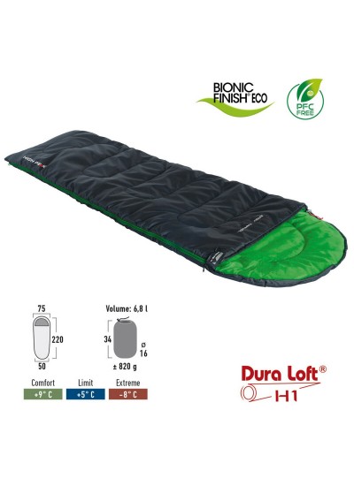 High Peak Easy Travel -8 ° C Uyku Tulumu BIONIC-FINISH ECO High Peak Easy Travel -8 ° C Uyku Tulumu BIONIC-FINISH ECO