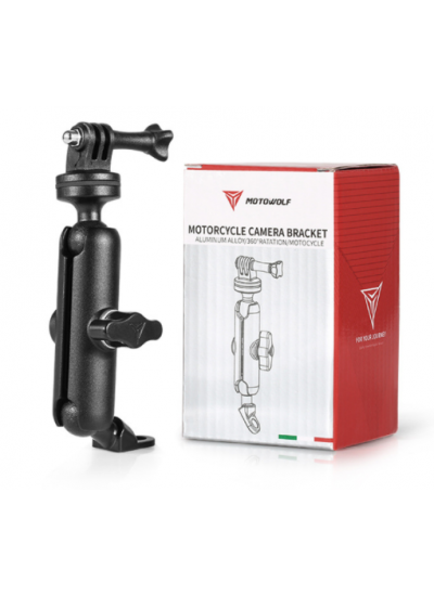 Motowolf Motosiklet Kamera Tutucu Ayna Bağlama Tüm Kameralara Uyar