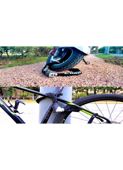ETOOK Motosiklet Bisiklet Kesilmez Zincir Kilit 1100 MM 1630 GR ETOOK Motosiklet Bisiklet Kesilmez Zincir Kilit 1100 MM 1630 GR