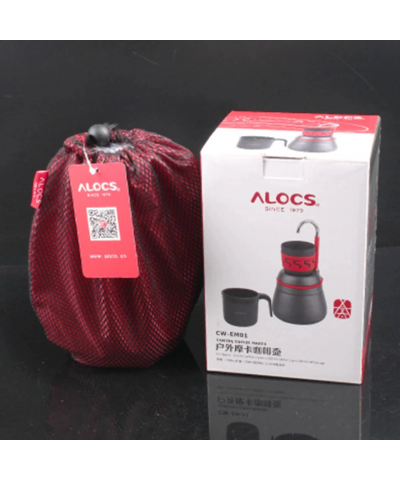 Alocs Kamp Filtre Kahve Demleme Potu Moka Pot Tam Set