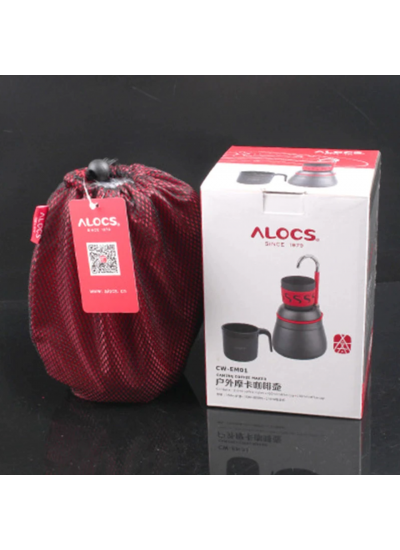 Alocs Kamp Filtre Kahve Demleme Potu Moka Pot Tam Set