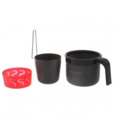 Alocs Kamp Filtre Kahve Demleme Potu Moka Pot Tam Set