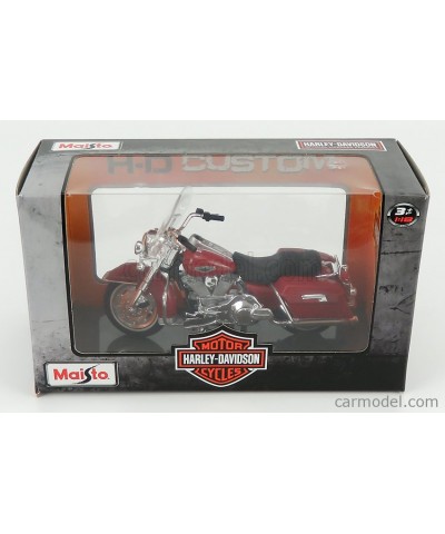 Harley Davidson FLHR Road King, kırmızı 1:18 Model Motosiklet