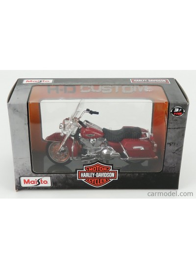 Harley Davidson FLHR Road King, kırmızı 1:18 Model Motosiklet