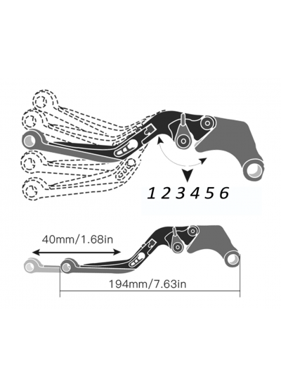 KTM 390 ADV Fren ve Debriyaj Kolu Katlanır Uzatılabilir Sertlik Ayarlı