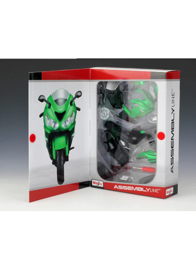 Kawasaki Ninja ZX 14 R 1:12 Model Motosiklet Yap Boz Birleştir Kawasaki Ninja ZX 14 R 1:12 Model Motosiklet Yap Boz Birleştir