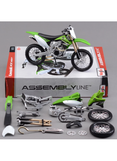 Kawasaki KX 450 F 1:12 Model Motosiklet Yap Boz Birleştir Kawasaki KX 450 F 1:12 Model Motosiklet Yap Boz Birleştir