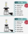 Motosiklet Led Ampul Şimşek Etkili 10000 LM 48 Watt 9/32 Volt H7 Fiş Beyaz