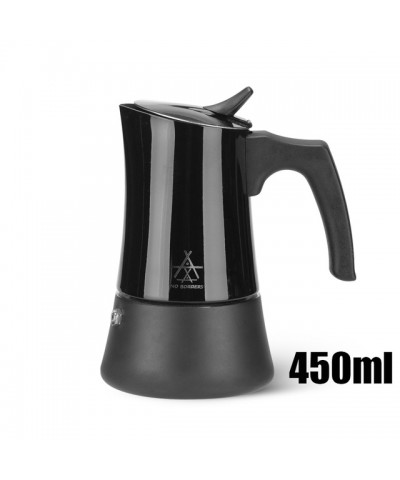 Alocs Taşınabilir Mocha Pot 450 ML 9 Cup Siyah