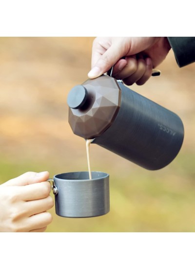 Alocs Paslanmaz Çelik French Press 600 ML